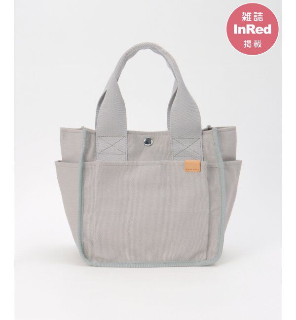ikka「ハンプサイドポケ仕切り手提げ」|その他|グレイ
