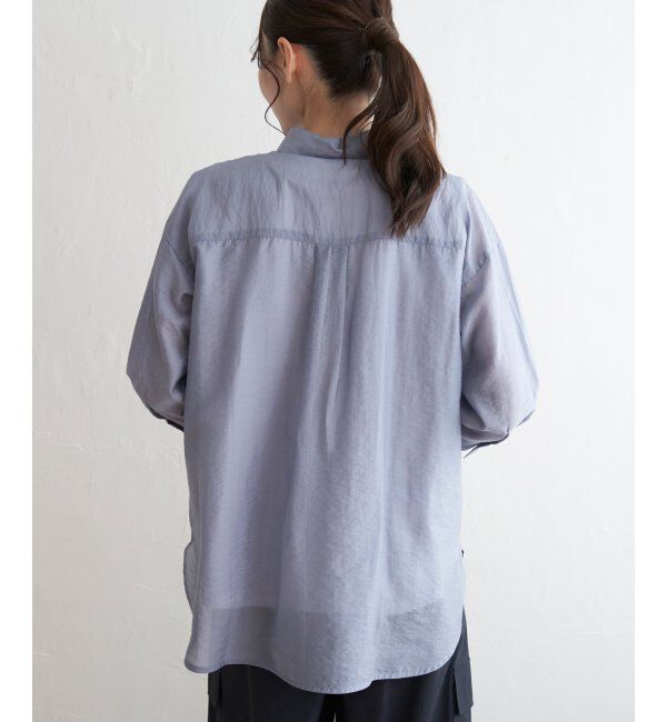 ikka「【2点セット】シアーシャツタンクアンサンブル」|シャツ・ブラウス|