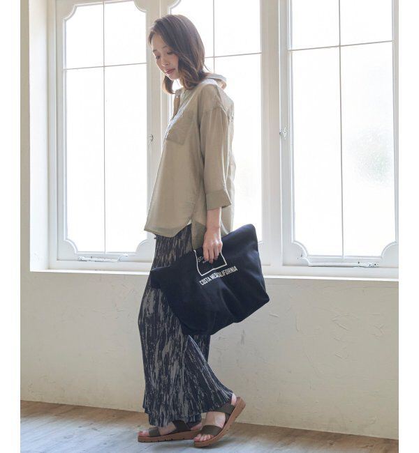 ikka「【2点セット】シアーシャツタンクアンサンブル」|シャツ・ブラウス|