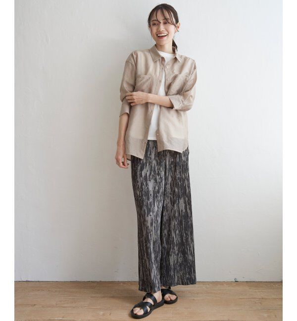 ikka「【2点セット】シアーシャツタンクアンサンブル」|シャツ・ブラウス|