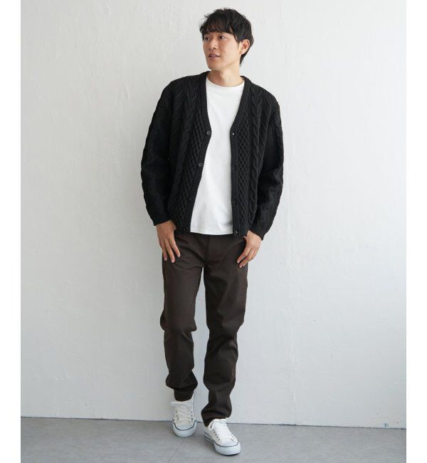 ikka「GOKU楽ニットケーブルカーディガン」|その他|