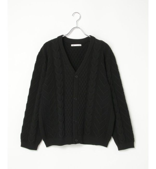 ikka「GOKU楽ニットケーブルカーディガン」|その他|
