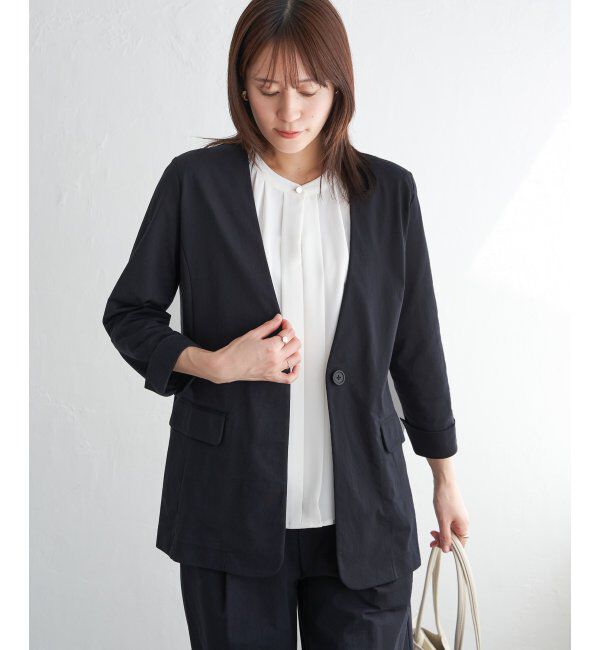 IKKA LOUNGE「GOKU楽ワークノーカラージャケット」|その他|