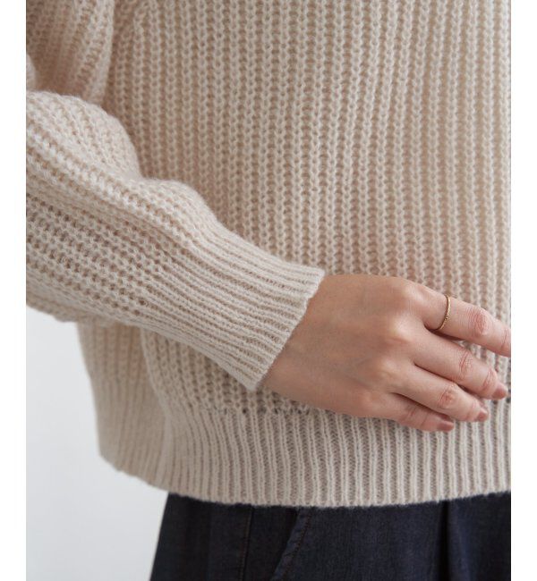 ikka「求心編みニットプルオーバー」|プルオーバー|