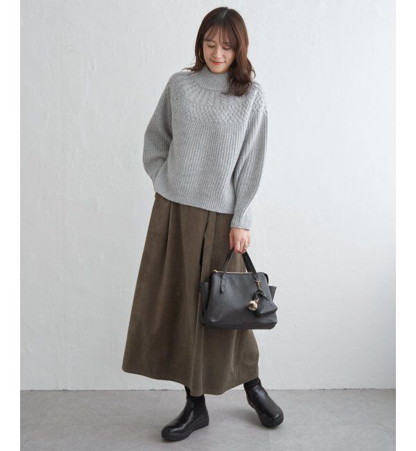 ikka「求心編みニットプルオーバー」|プルオーバー|