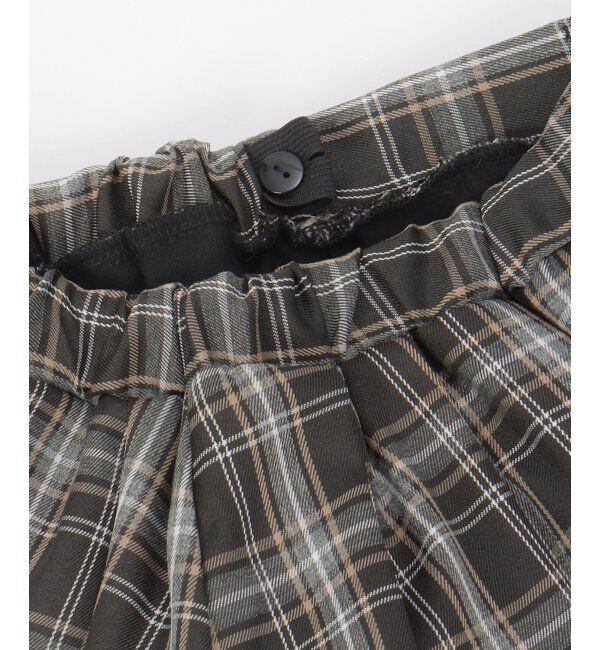 ikka kids「サイド切り替えタックチェックスカート（120~160cm）」|スカート|