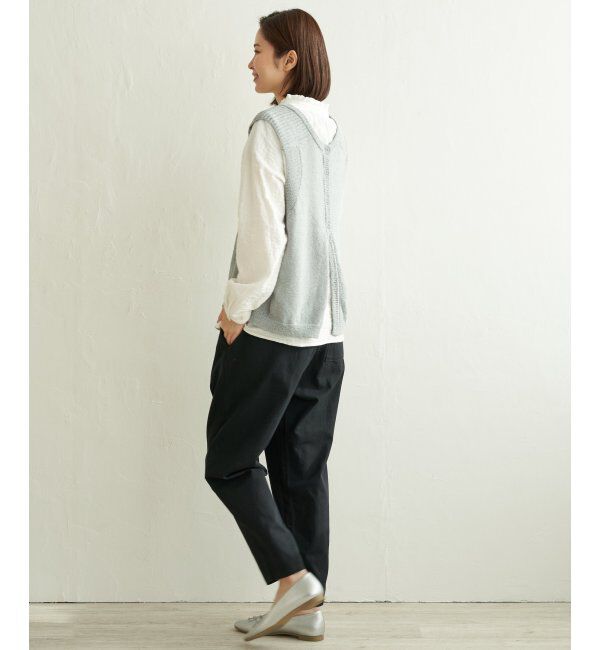 Lbc with Life「ミニブークレ2WAYベスト」|ニット・セーター|