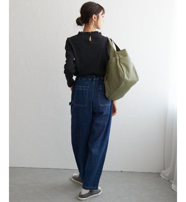 Lbc with Life「三角テレコ襟フリルロンT」|Tシャツ・カットソー|