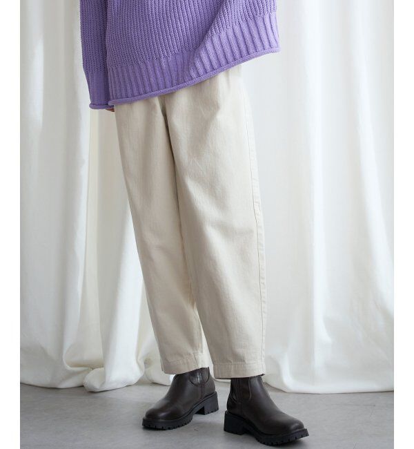 Lbc with Life「起毛ヘリンボンコージータックパンツ」|その他|