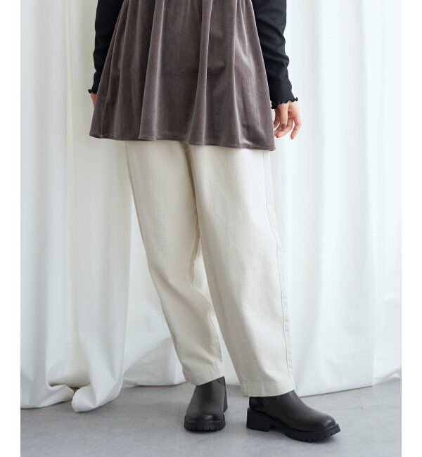 Lbc with Life「起毛ヘリンボンコージータックパンツ」|その他|