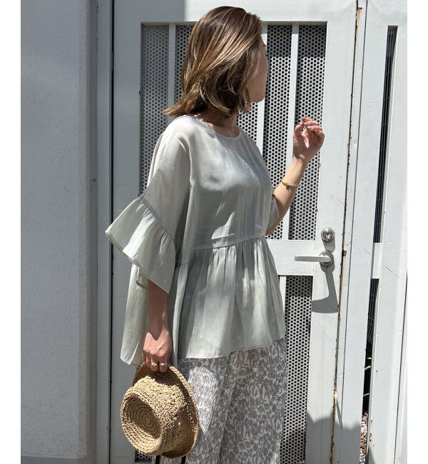 Lbc with Life「シアー2WAYリボンフレアブラウス」|シャツ・ブラウス|