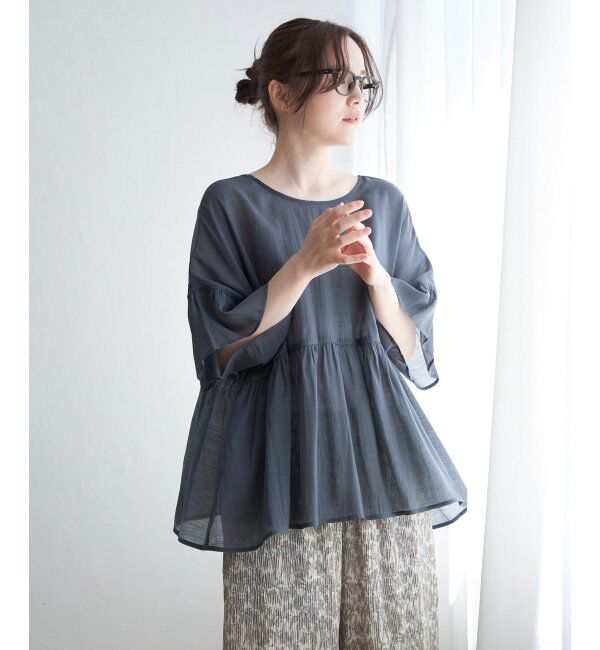 Lbc with Life「シアー2WAYリボンフレアブラウス」|シャツ・ブラウス|