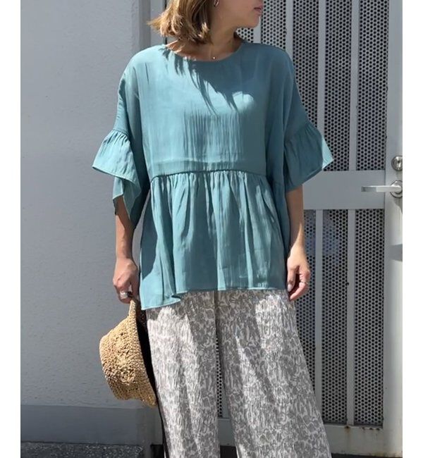 Lbc with Life「シアー2WAYリボンフレアブラウス」|シャツ・ブラウス|