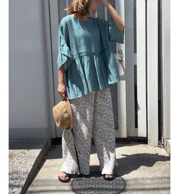 Lbc with Life「シアー2WAYリボンフレアブラウス」|シャツ・ブラウス|