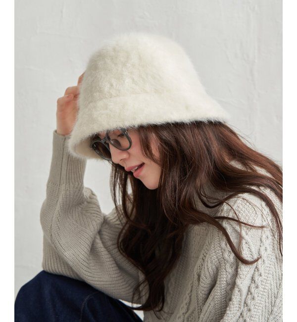 Lbc with Life「シャギーダウンハット」|その他|オフホワイト