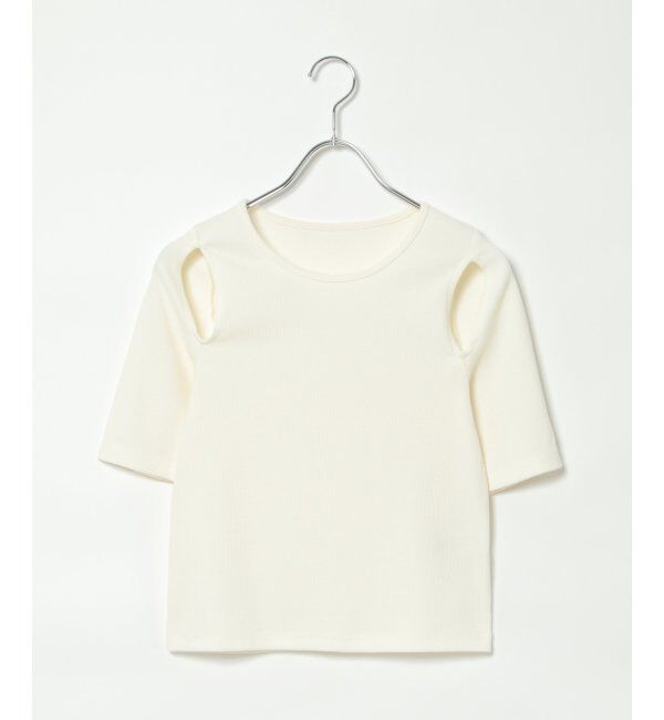 VENCE share style「カットアウトテレコトップス」|Tシャツ・カットソー|