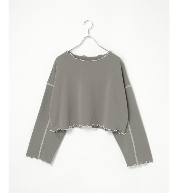VENCE share style「裏毛配色ステッチトップス」|スウェット・ジャージ|