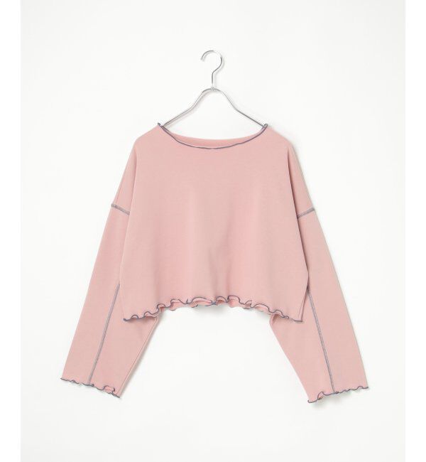 VENCE share style「裏毛配色ステッチトップス」|スウェット・ジャージ|