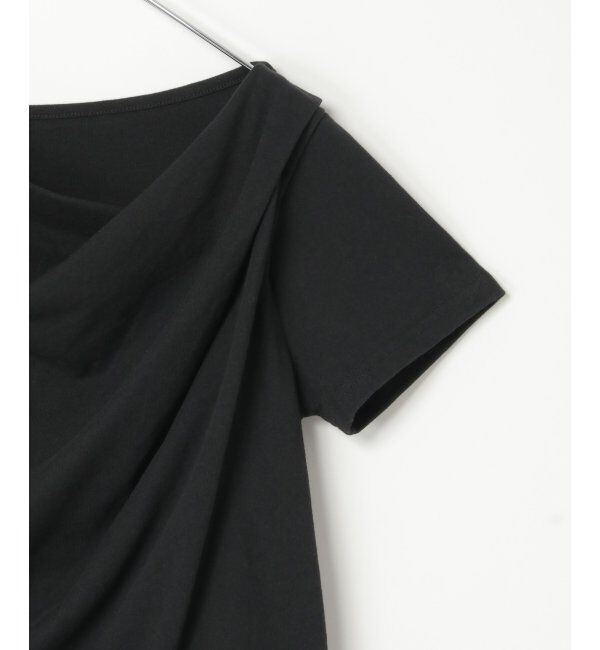 VENCE share style「綿天竺半袖ドレープTシャツ」|Tシャツ・カットソー|