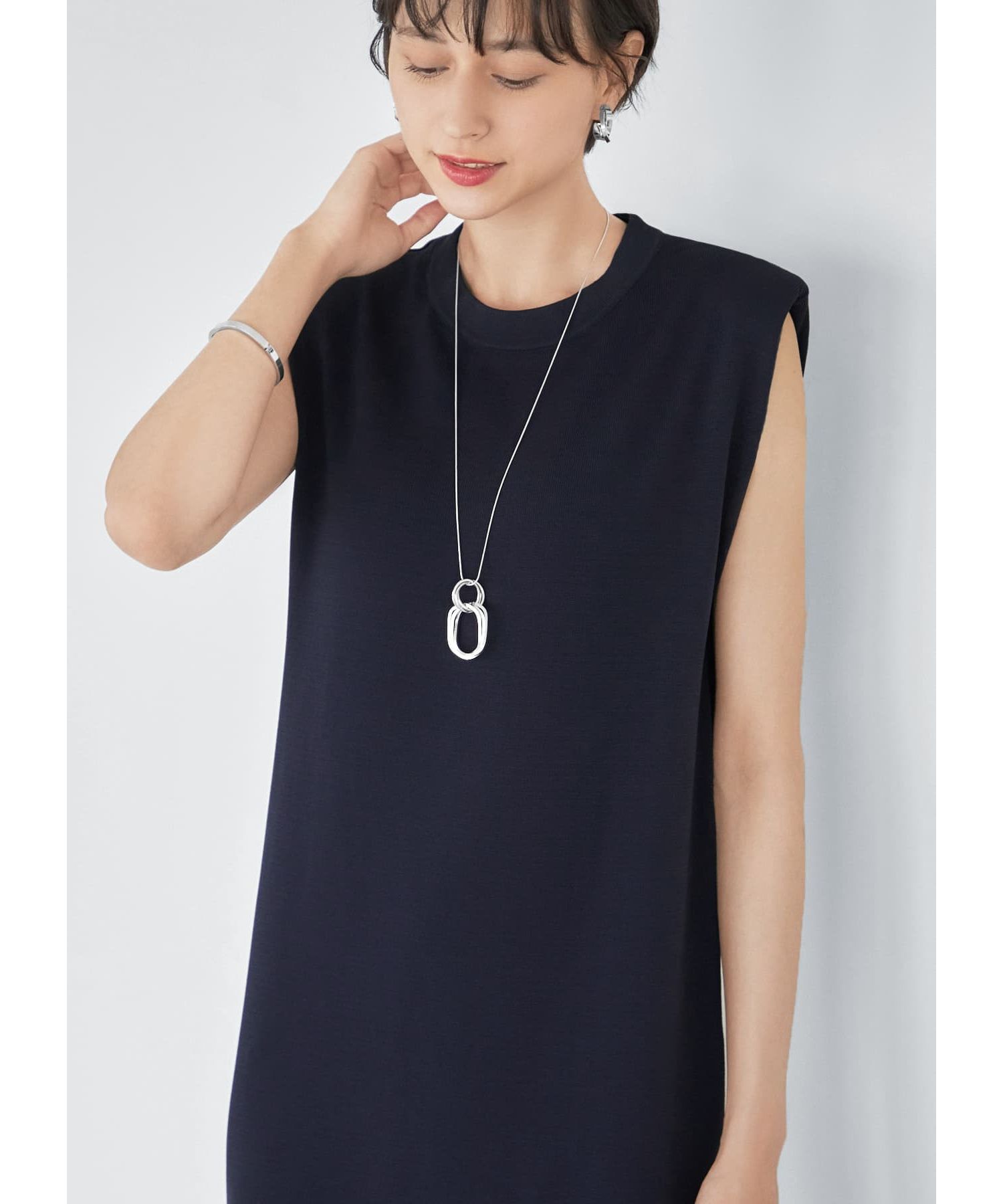 STYLE DELI「６リングパーツ70cmロングネックレス」|ネックレス|