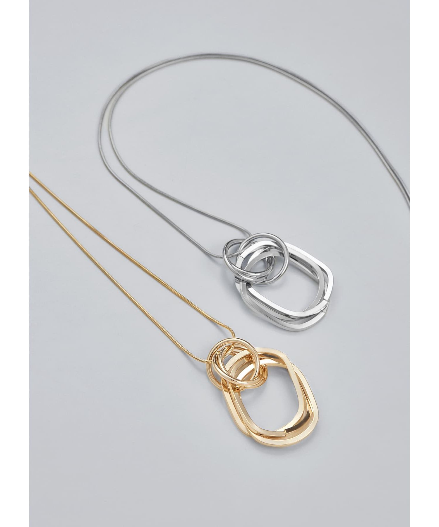 STYLE DELI「６リングパーツ70cmロングネックレス」|ネックレス|