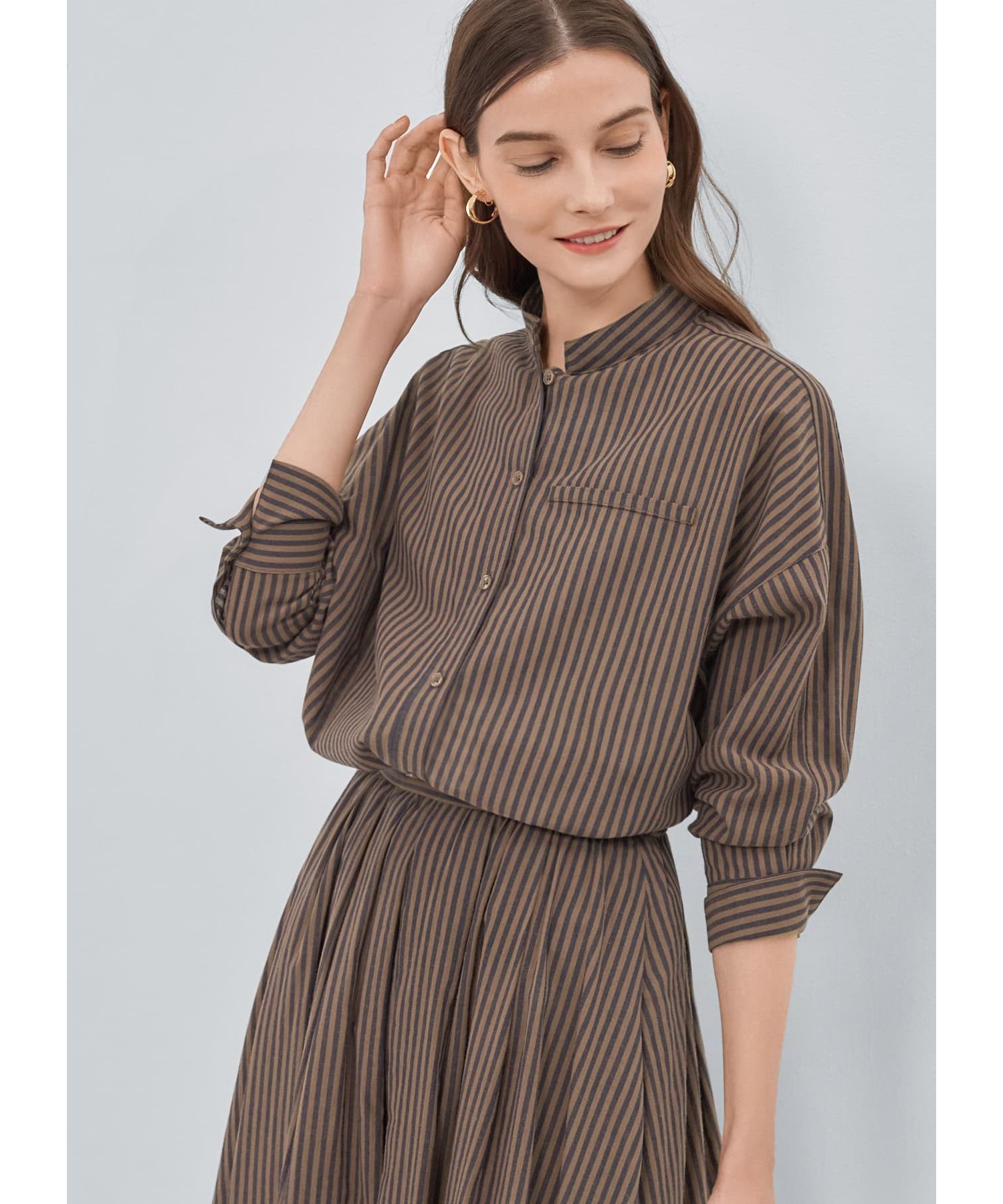 STYLE DELI「スライドダブルフープイヤリング」|イヤリング|