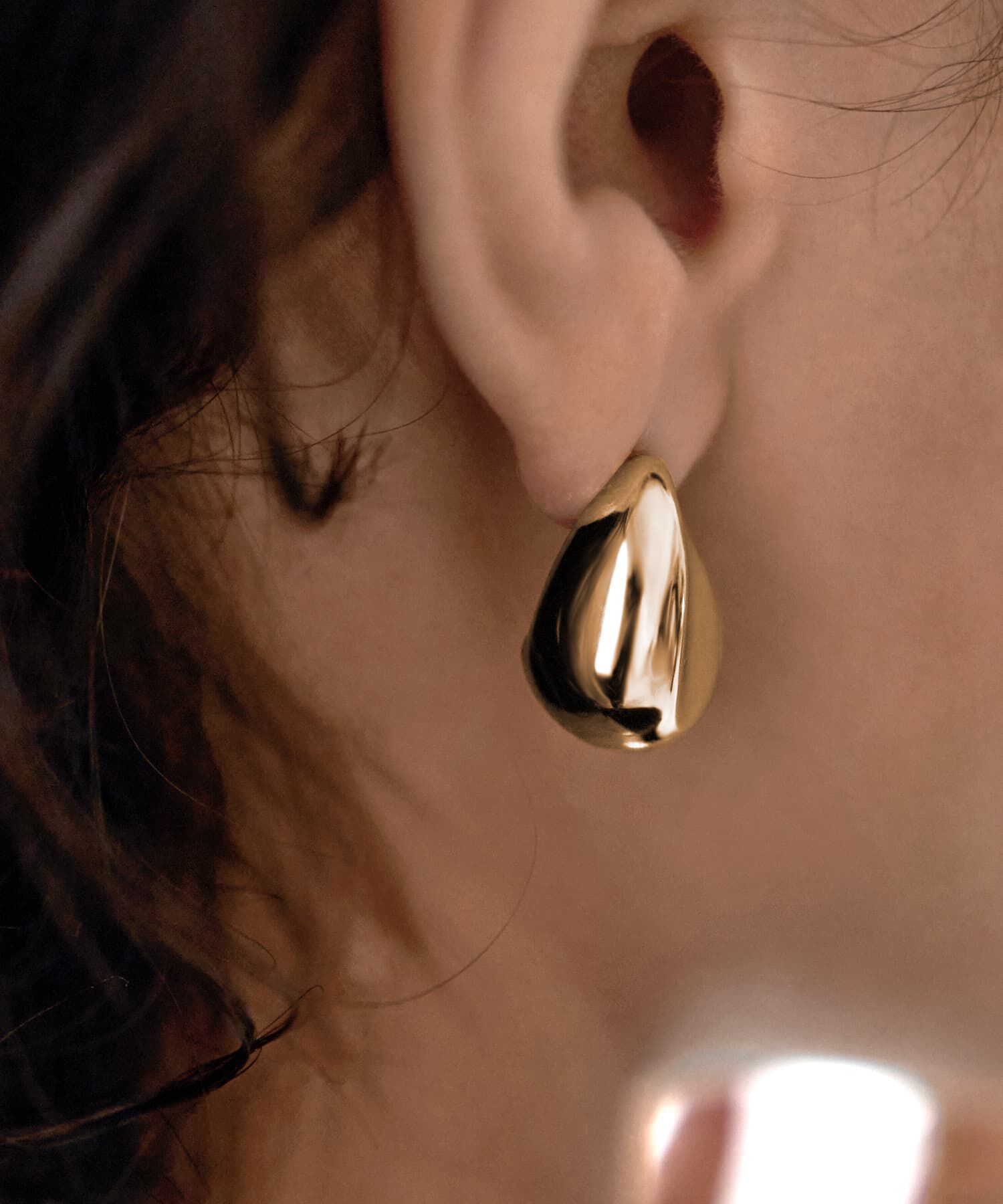 STYLE DELI「ストーンライクメタルピアス」|ピアス|ゴールド