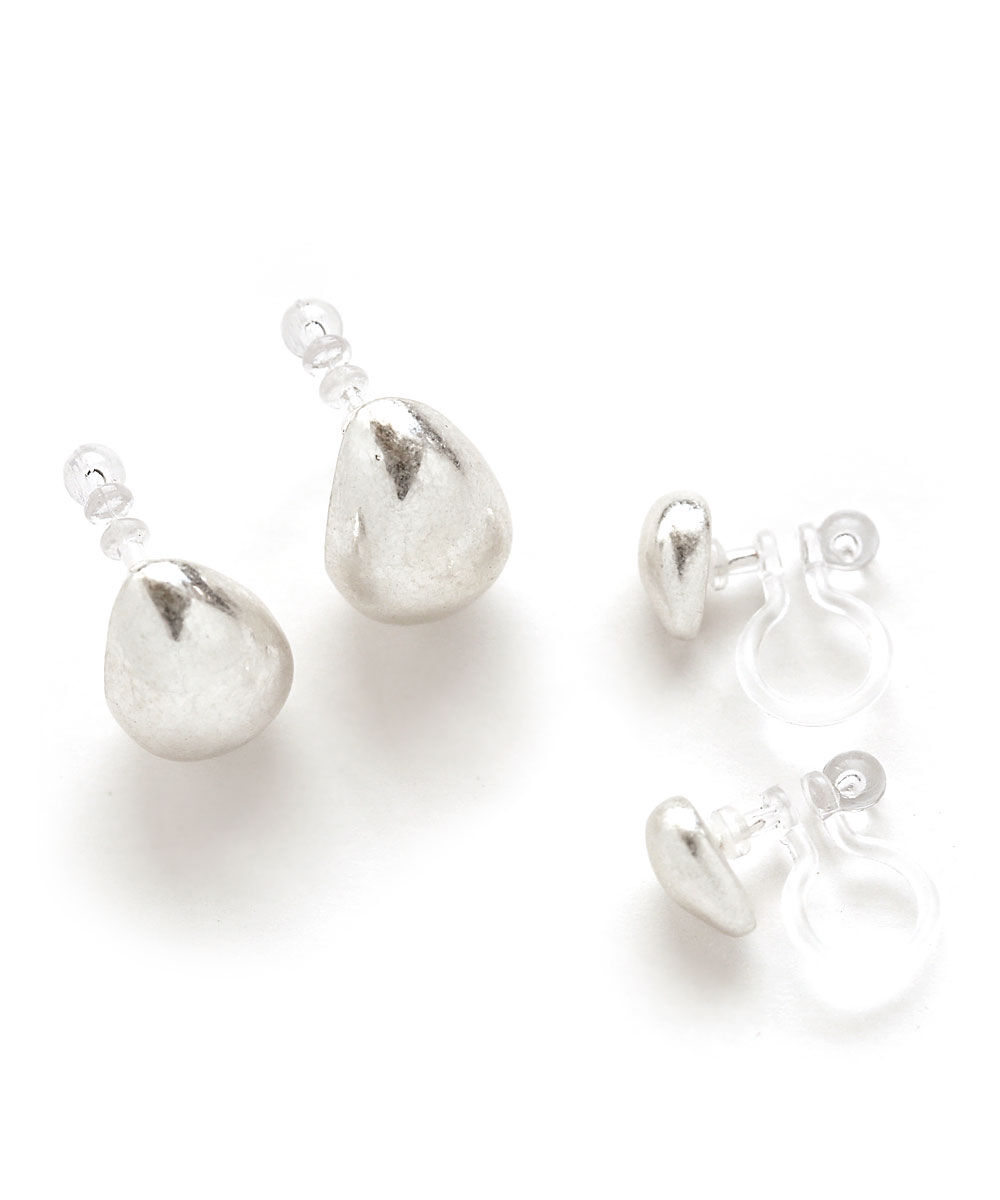 colleca la「ノンホール・しずく樹脂イヤリングセット」|イヤリング|