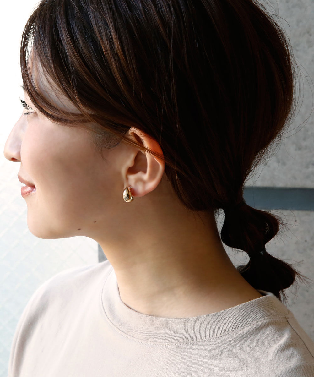 colleca la「ノンホール・しずく樹脂イヤリングセット」|イヤリング|