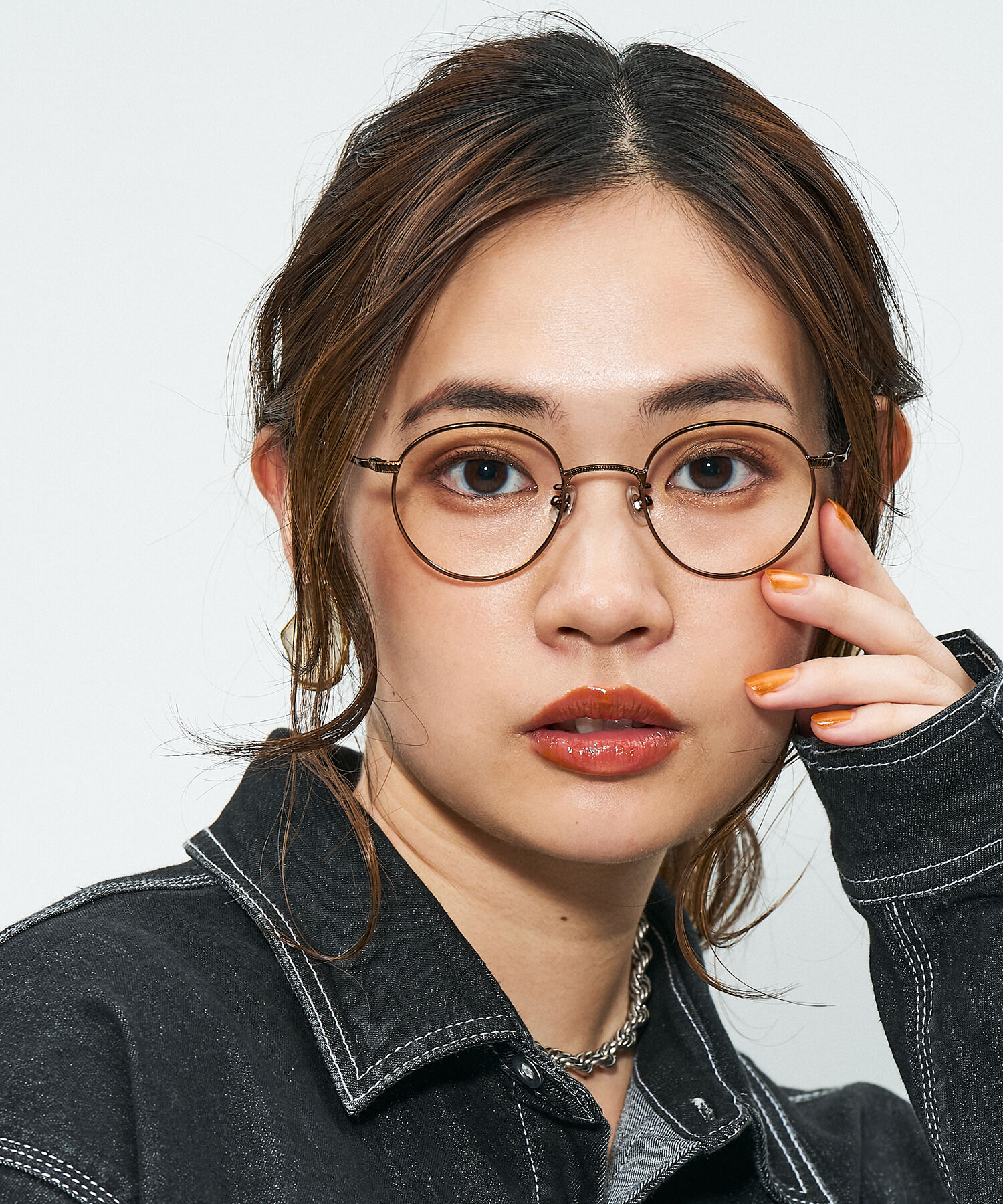  「Zoff｜STUDIO SEVEN｜ボストン型 メガネ｜メタルフレーム レンズ交換券付き」|メガネ|