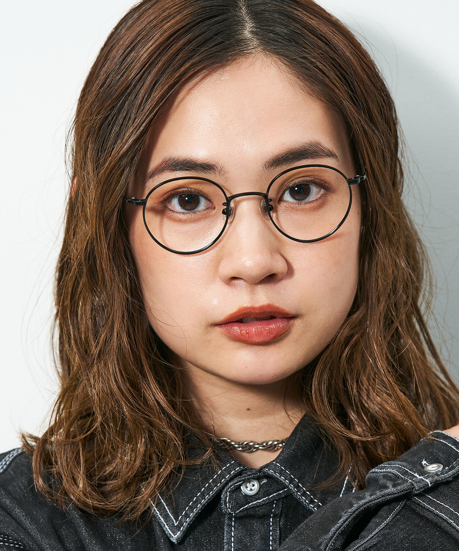  「Zoff｜STUDIO SEVEN｜ボストン型 メガネ｜メタルフレーム レンズ交換券付き」|メガネ|