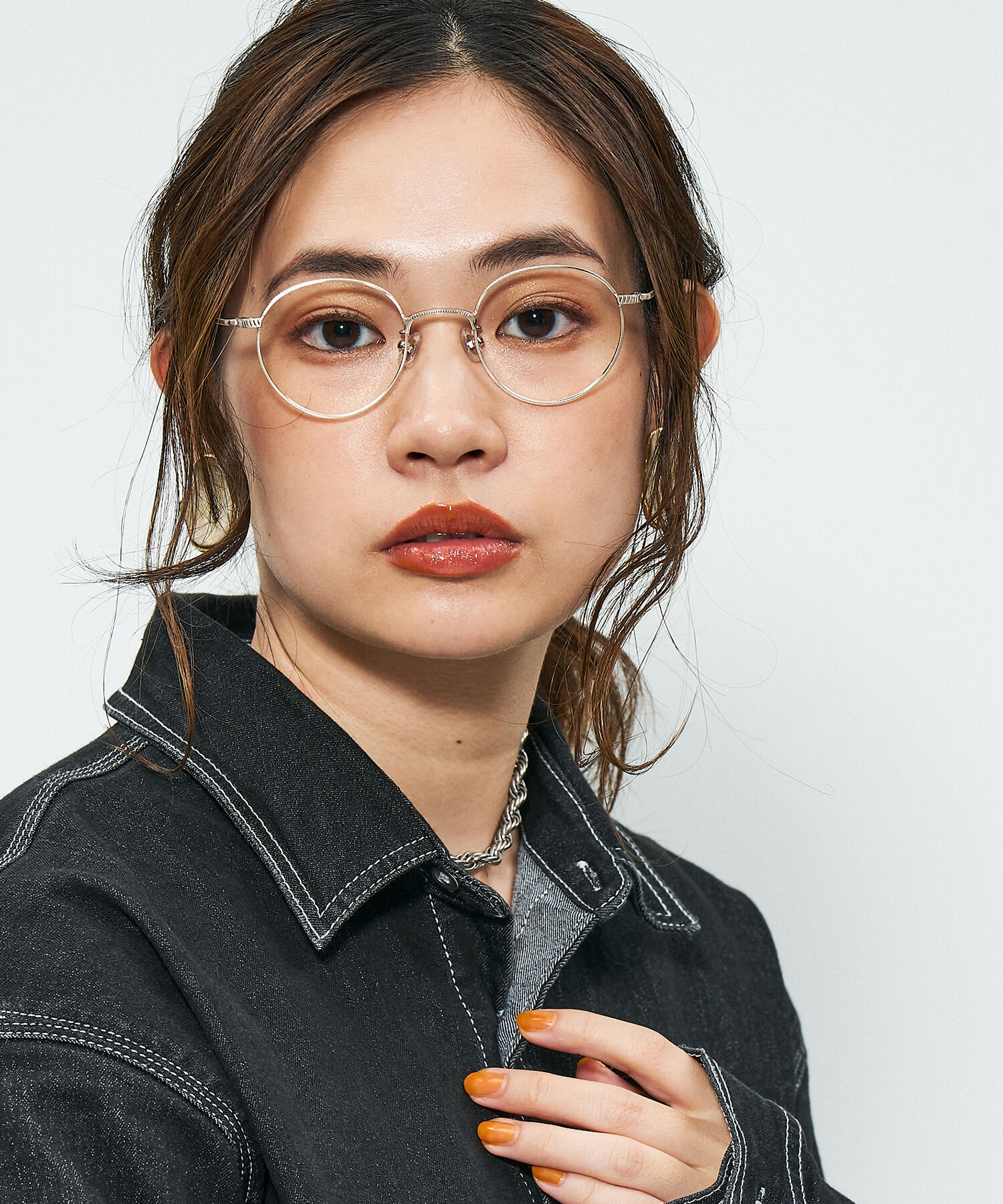  「Zoff｜STUDIO SEVEN｜ボストン型 メガネ｜メタルフレーム レンズ交換券付き」|メガネ|