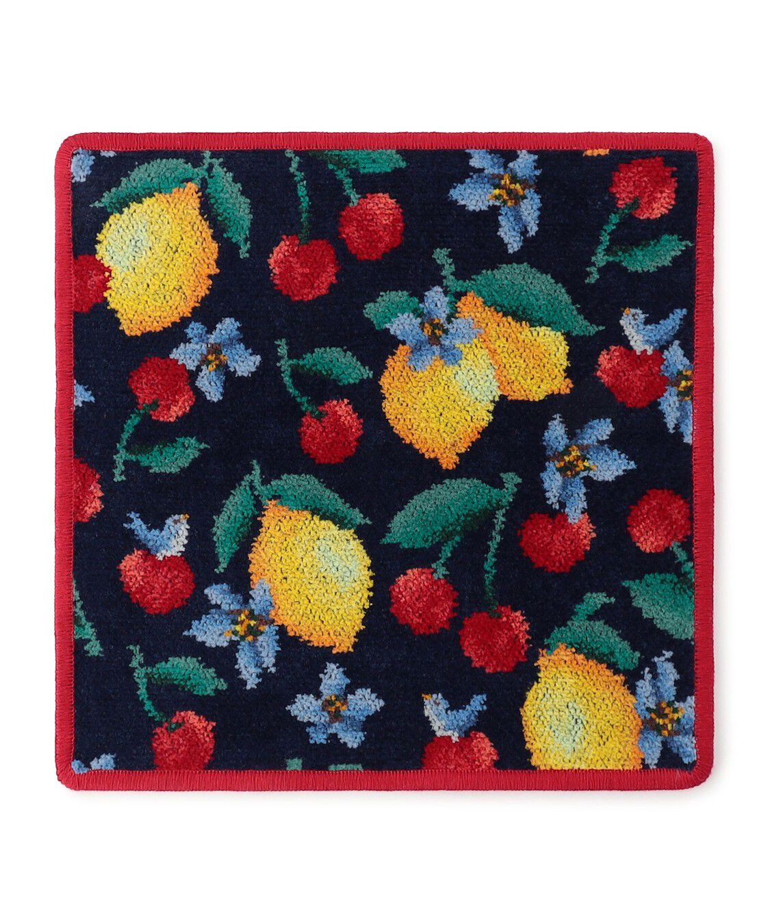 FEILER「チェリッシュユー　ハンカチ」|ハンカチ|ネイビー&times;レッド