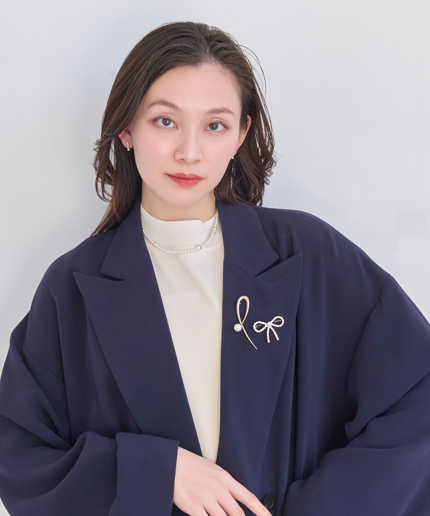 Phoebe「【金属アレルギー対応】【痛くないシリーズ】モードパールライトフィットイヤリング」|イヤリング|