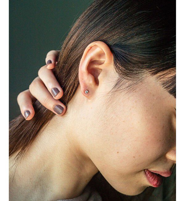 ete「K18 ダイヤモンド 0.2ct ピアス「ブライト」」|ピアス|