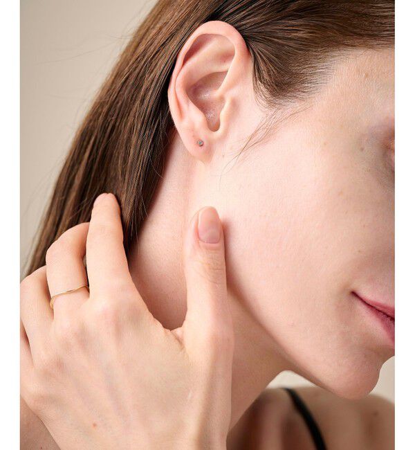 ete「ラブラドーライト チェーン ピアス」|ピアス|