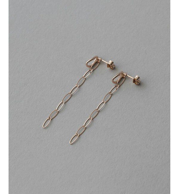 ete「ドロップ チェーン ピアス」|ピアス|