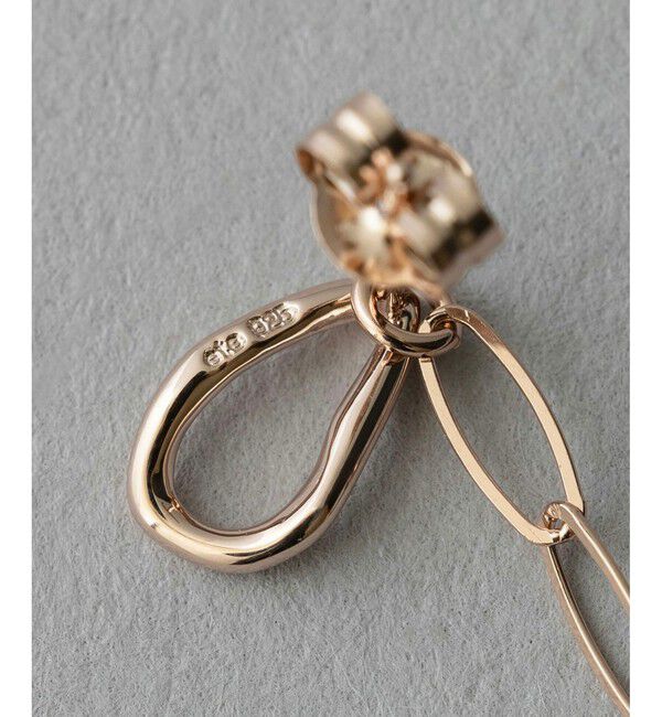 ete「ドロップ チェーン ピアス」|ピアス|