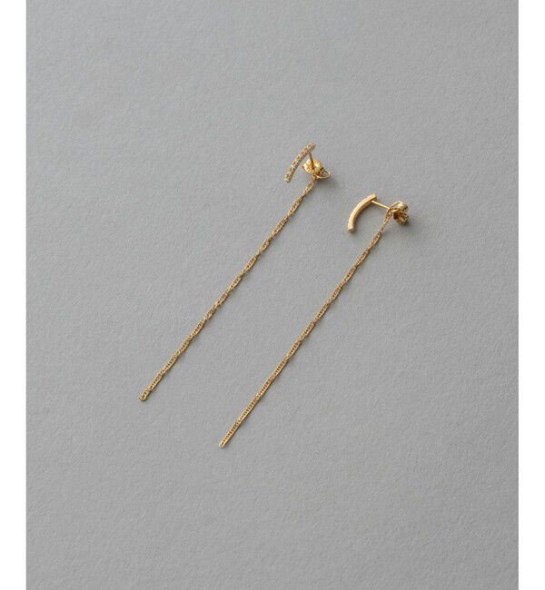 ete「ビジュー チェーン ピアス」|ピアス|