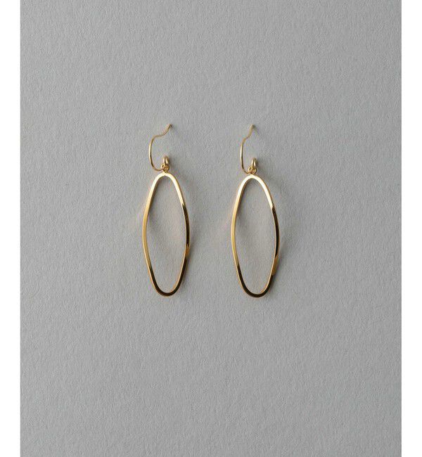ete「オーバル ピアス」|ピアス|イエローゴールド