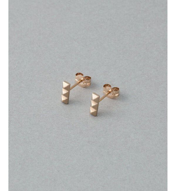 ete「[ハンサムピンク] K10MPG スタッズ ピアス」|ピアス|