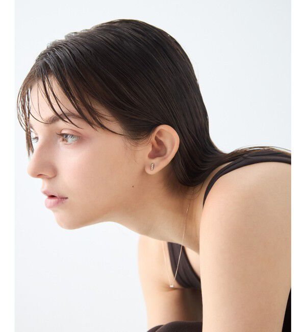 ete「[ハンサムピンク] K10MPG スタッズ ピアス」|ピアス|