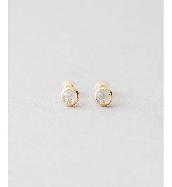 Jouete「K10YG ピアス ラブラドーライト」|ピアス|イエローゴールド