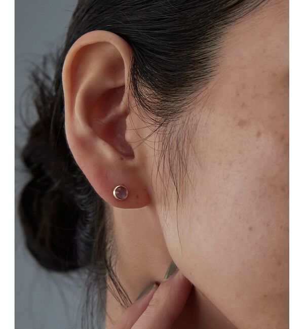 Jouete「K10YG ピアス ラブラドーライト」|ピアス|