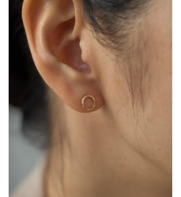 Jouete「K10YG ピアス サークル」|ピアス|