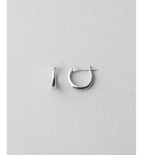 Jouete「K10WG フープピアス プランプ」|ピアス|ホワイトゴールド