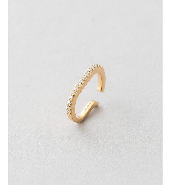 Jouete「イヤーカフス ジルコニア」|イヤーカフ|イエローゴールド