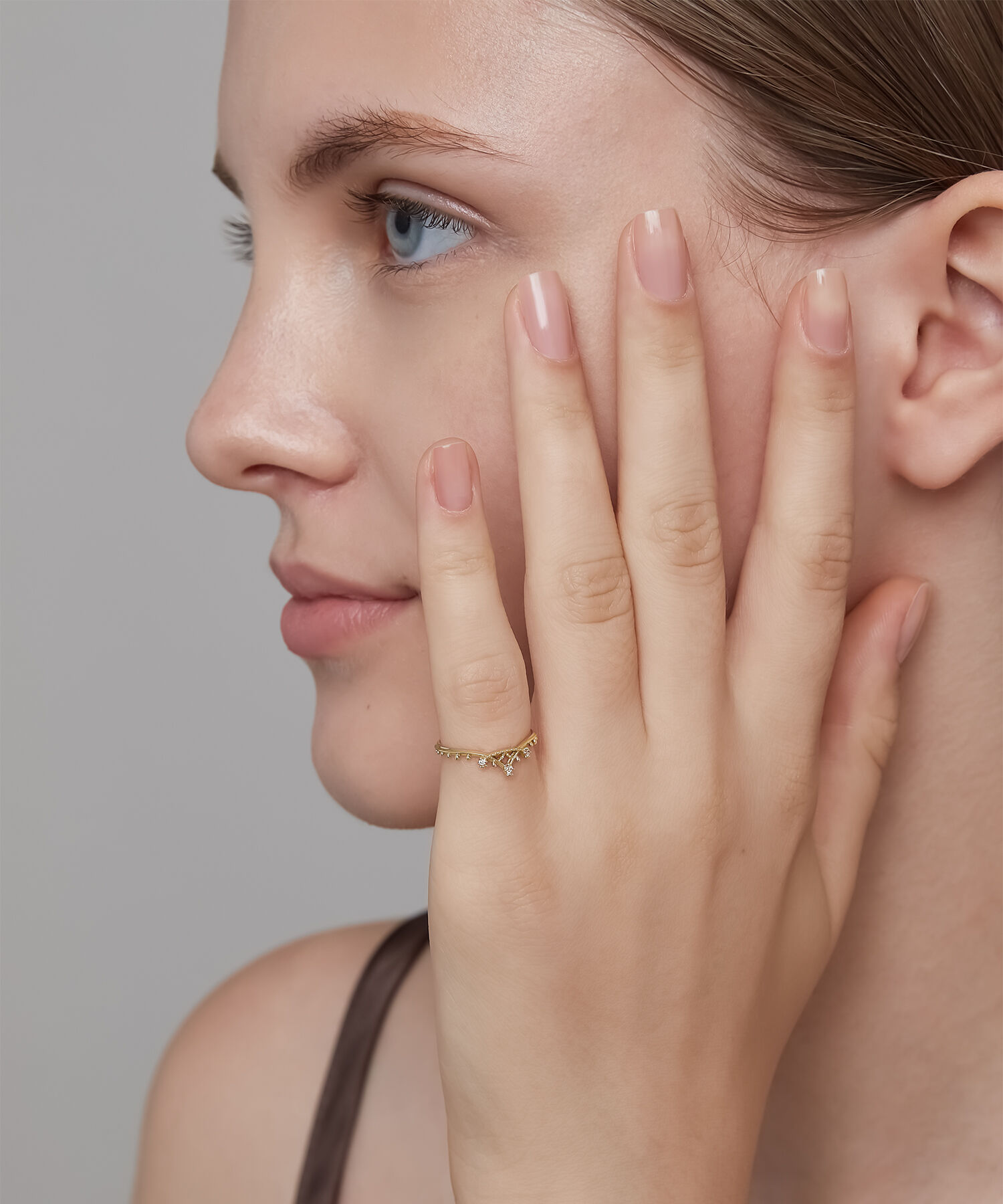 NOJESS「K10ダイヤモンドピンキーリング」|リング|