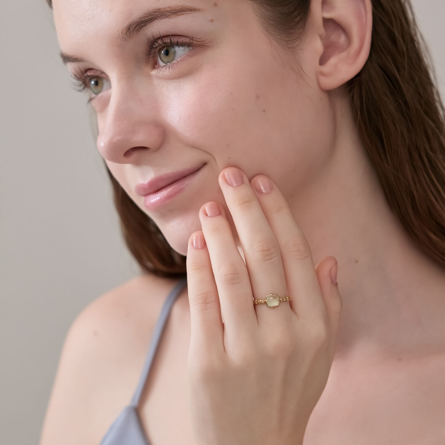 NOJESS「ゴールドプレナイトリング」|リング|