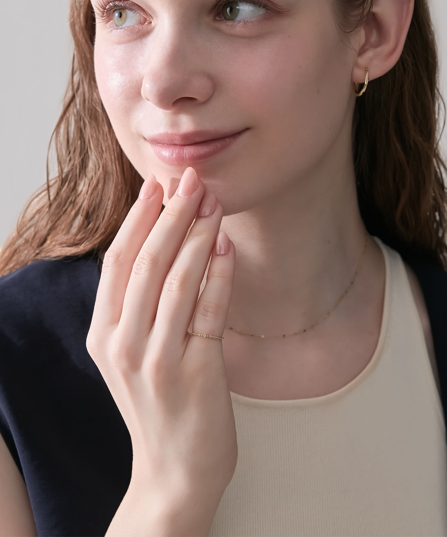  「K10ダイヤモンドピンキーリング」|リング|